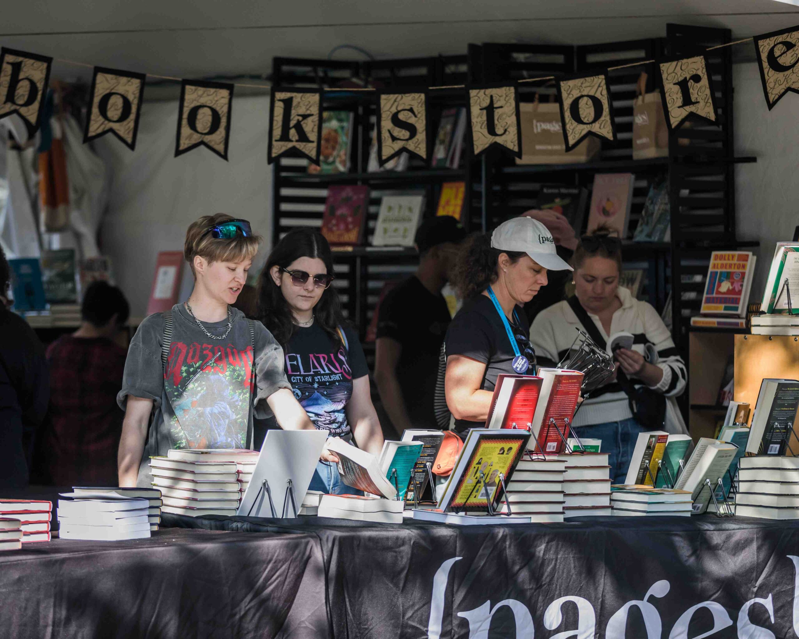 Festival of books visiting booth