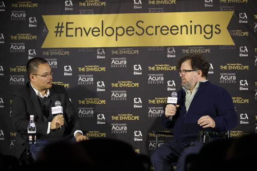 LA Times film critic Justin Chang with Manchester by the Sea writer/director Kenneth Lonergan