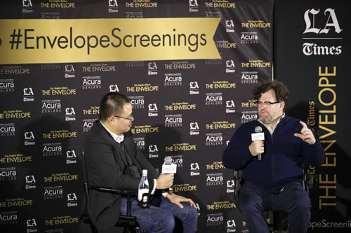 LA Times film critic Justin Chang with Manchester by the Sea writer/director Kenneth Lonergan